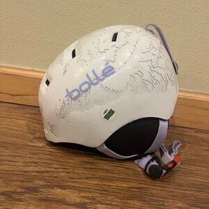 Bolle White Snow Ski Kids Helmet